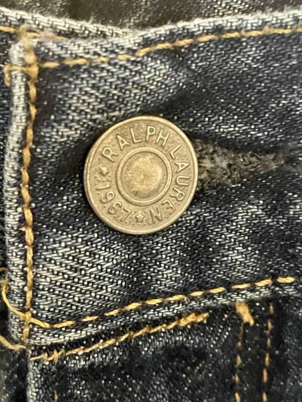 Polo by Ralph Lauren Men's Dark Blue Relaxed Denim Jeans - Picture 6 of 14